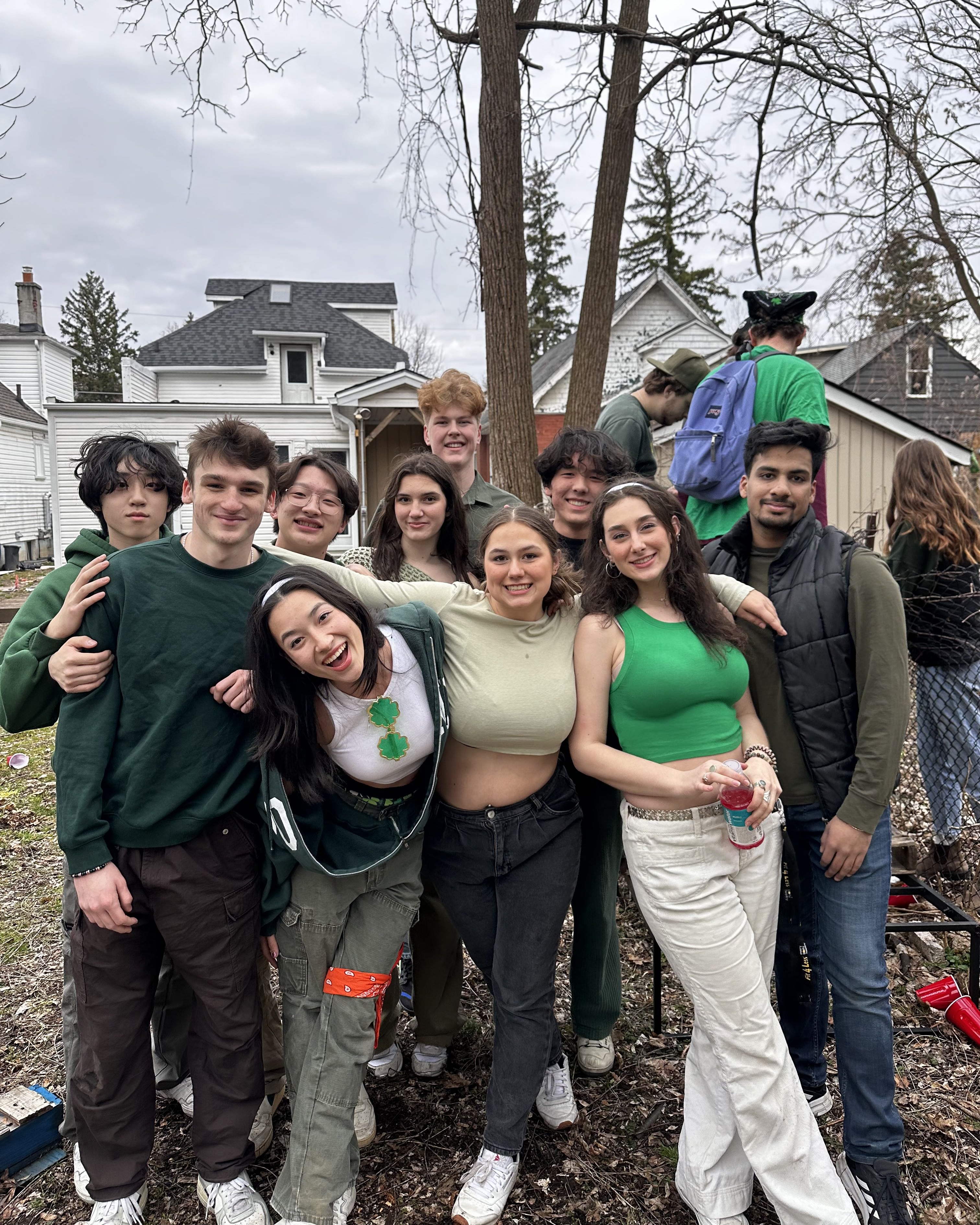Group photo at Saint Patrick's Day
